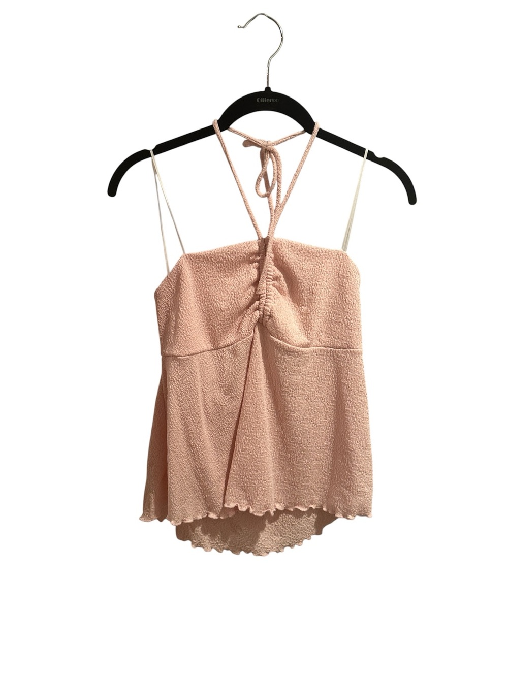 Women’s Gaze Pink Textured Halter Cami Top